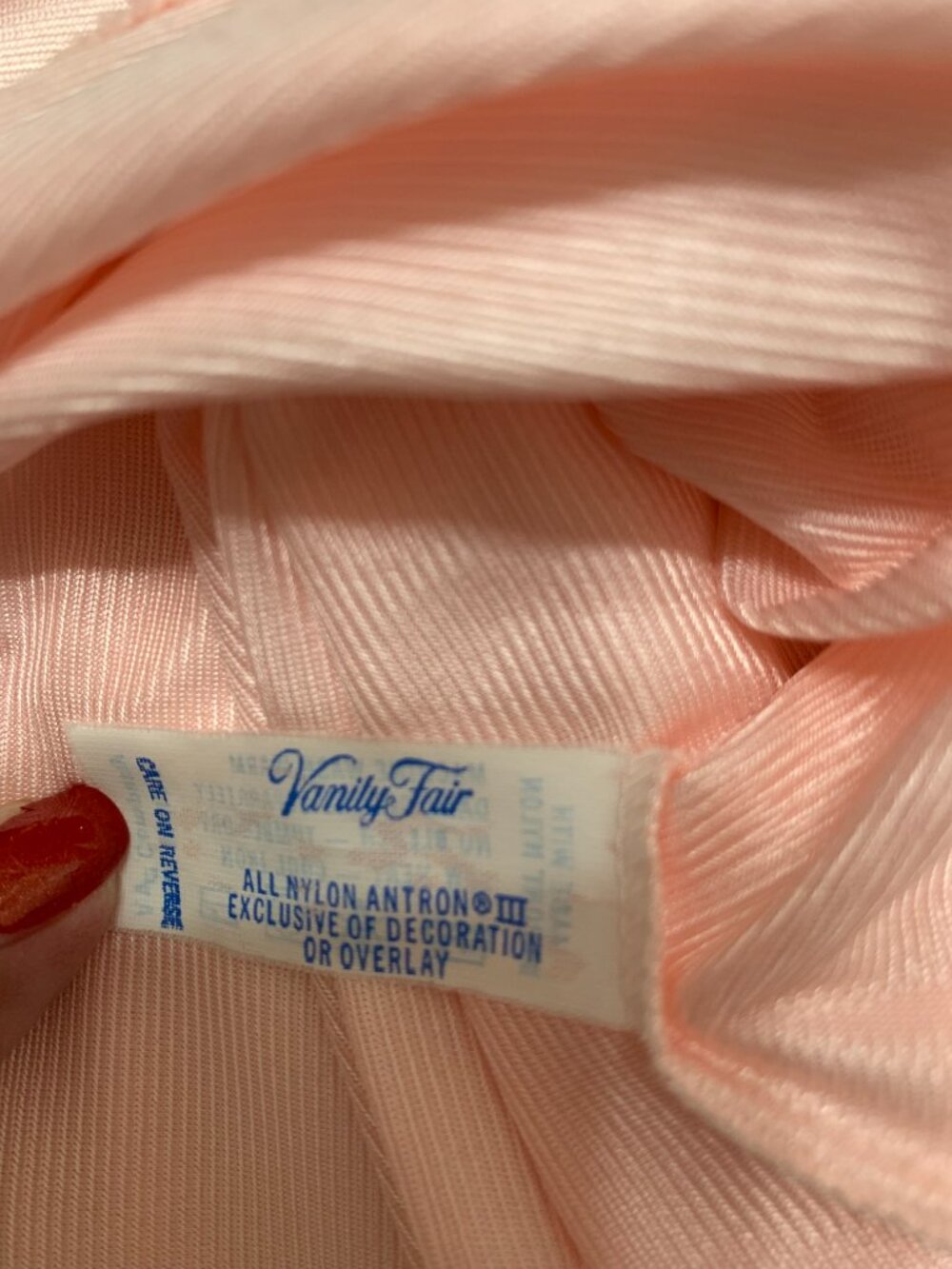 Vanity Fair Women's Pink Satin Robe, Size 3X - Picture 4 of 4